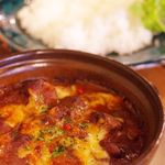 ブルームーン - ラム肉と豆の焼きカレー