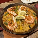 GLASS DANCE - 赤海老のシーフードパエリア