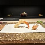 天ぷら 中村 - くるまえび