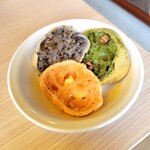 五ケ山豆腐 - 豆乳もちもちパン（よもぎ、黒ごま、明太チーズ）