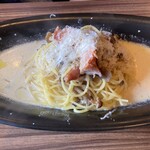 Trattoria Nika - ベーコンとキノコのスパゲティ