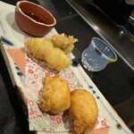 川奈 - 赤いかしんじょう揚げ