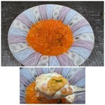 奈良屋町 青 - 全部混ぜて召し上がって下さいと言われそのように頂いたのですが、筋子の食感、ジャガイモの滑らかさ、雲丹の味わい、伊勢海老の旨味が加わり、間違いのない美味しさ。