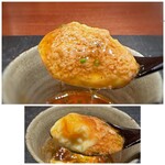 奈良屋町 青 - ＊余市の鮟肝を使用した「餡」は、鮟肝の旨味もさることながら餡のお味付けが秀逸。 頂いた後も美味しさの余韻が続きました。(*´v｀)
