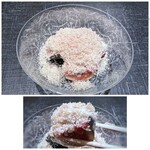 奈良屋町 青 - ＊和え衣は「お豆腐」「マスカルポーネ」などで作られていて、滑らか食感。 無花果の旨味に和え衣やフォアグラのお味が加味され、とても美味しい。