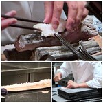 奈良屋町 青 - ☆鱧は丁寧に骨切りされ、皮目だけを炭で炙っていらっしゃいました。