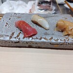 銀座のみこ寿司 - 中とろ、えんがわ