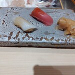 銀座のみこ寿司 - そでいか、赤身