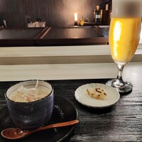 ひぜん - たちと根セロリのおかゆ
