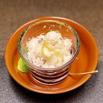 御宿かわせみ - お口直しの、柚子りんごソルベ。さっぱりとリセット