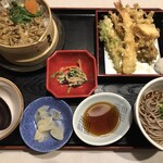 夢庵 - 料理写真:深川飯&天ぷら&蕎麦