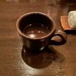BAR 相葉 - お通しのスープ。昆布だし？