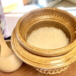 御宿かわせみ - 土鍋炊きのつや姫。とにかく美味しいご飯に感動(ღ*ˇ ˇ*)｡o♡これだけでごちそう！