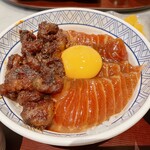 Matsuno Hana - ★6.5サーモンとホルモン丼