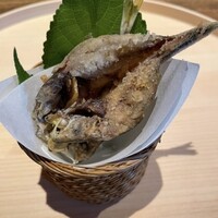 温石 - 鯵の揚げ物からスタート