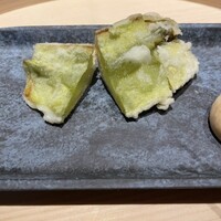 温石 - 緑ナスあげ田楽  京都の料亭とクオリティは変わらず