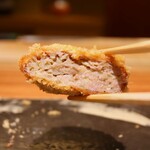 京町堀 なかむら - 特製ミンチカツ(ハーフ)