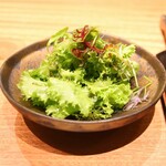 京町堀 なかむら - 梶谷農園のベビーリーフサラダ(お代わり可)