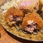とんかつ けい太 - メンチカツ断面