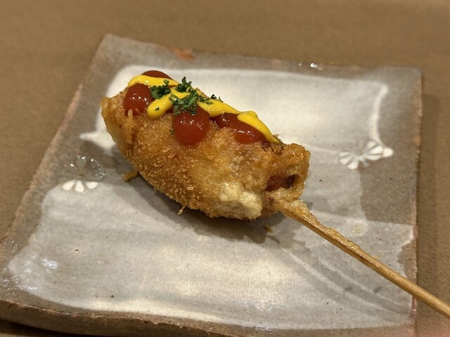Kushiage Adachi - Kitaoji/Kushi-age (Deep-fried skewers) | Tabelog