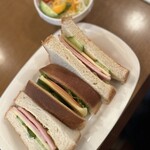 今野珈琲 - Aセット　ハム＆チーズ