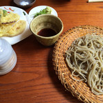 東京 土山人 - 昼御膳の蕎麦大盛と天麩羅