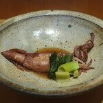 こころや - ヤリイカの蒸し焼き 醤油だれ