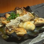 こころや - 広島産牡蠣昆布醤油焼きアップ