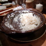 魚 しんのすけ - 鯛めしの鍋　開けてもう1杯