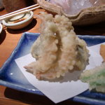 魚 しんのすけ - 天婦羅　よし海老・穴子