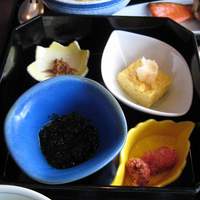 日本料理 初海 - 海苔・タマゴ・明太子＆キンピラ