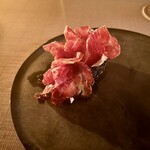 maison owl - カッテージチーズとともに口溶け良いプロシュート　うまみと酸味がバランスよく