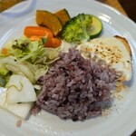 キッチン ブルー グローブ - 再びワンプレート