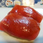 丸十寿司南店 - まぐろは、醤油は刷毛で塗った方がおススメ