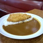 カレーの二重丸 - とんかつカレー(1,150円）・・ご飯は普通盛りなのですが、他店の大盛り程度ありそう。(*ﾉｪﾉ)
