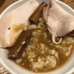 麺屋鈴春 - 濃厚鶏白湯つけ麺＋小ライス