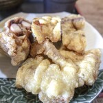 ヨコクラうどん - ゲソ天