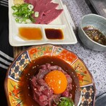 焼肉 こじま - タンユッケ、ハツ刺し