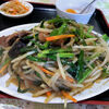 龍華園 - 具は、豚レバー、ニラ、モヤシ、人参、キクラゲ。。。