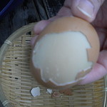 明礬 湯の里 - 温泉玉子、５０円。