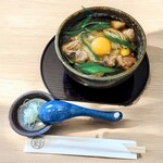 江戸そば マルノ - かしわ南蛮卵落ち