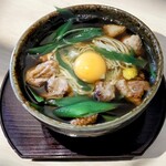 江戸そば マルノ - かしわ南蛮卵落ち