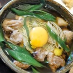 江戸そば マルノ - 黄身カット失敗(^^;