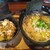 麺屋 よじむ - 料理写真:鶏白湯ラーメン900円とランチサービスのチャーシュー丼(2024.10.18)