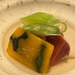 和食 了寛 - ✳︎煮物　湯葉　里芋　南瓜　ズッキーニ