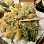 いもや - 天ぷら定食 春菊