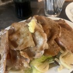 BAR＆GRILL WAKKU BAKKU - 生姜焼きうどん