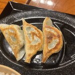 雷ラーメン - Cセット(餃子(3個)、ライス(小)) 350円