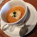 ラ・ピッチョリー・ドゥ・ルル - 通ったら覚えていただいたらしく、ランチにアミューズをいただきました。この日は「ガスパチョ」２０１４年５月