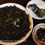 はん亭 - お茶漬けと香の物でlast dish.rice with tea poured on it with nori. 